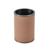 Baddeko-Set - aus 4 Teilen - Luxus Feinleder Badset Seifenspender Eleganza Bath