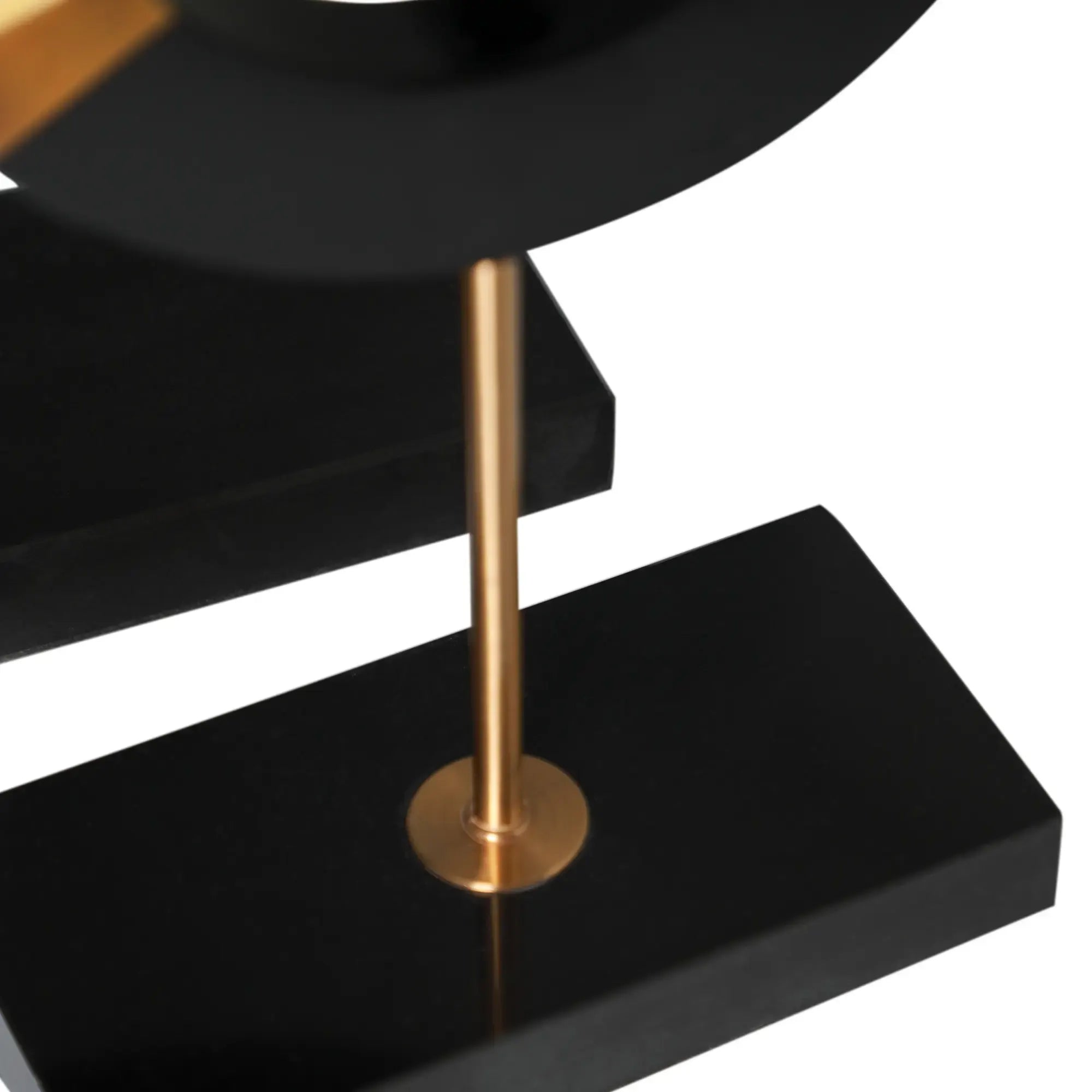 Dekoobjekt-Set - aus 3 Holzringen - Tisch und Regal Holzdekoration Designer Ringe Evidenza Gold