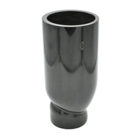 Marmorvase - mit verdrehtem Fuß - Schlichte elegante schwere Designer Marmor Tischvase Élan Noir