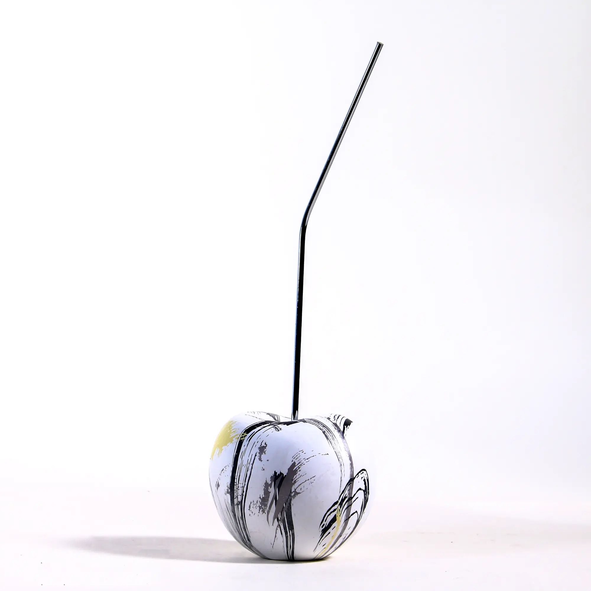Kirschfigur - Deko-Objekt Kirsche – Tisch-Obst-Dekor – Pop-Art Obst Skulptur – Bianca Abstrakt Art