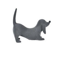 Tierfigur - Skulptur Samtige Hundefigur Canis Velours Élégance