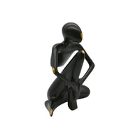 Dekofigur - Abstrakte Denkerfigur - Abstrakte Skulptur Meditative Beobachterfigur Contemplatio