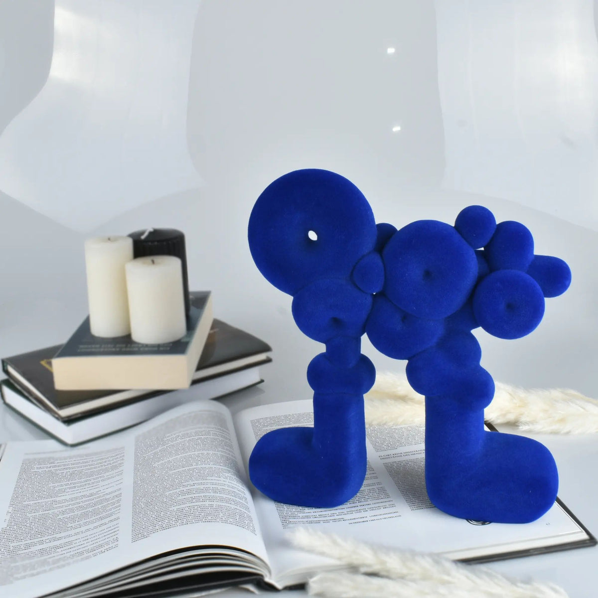 Samtdeko - TicTacToe-Figur - Deko-Objekt Pop-Art Dekofigur aus Samt Marino