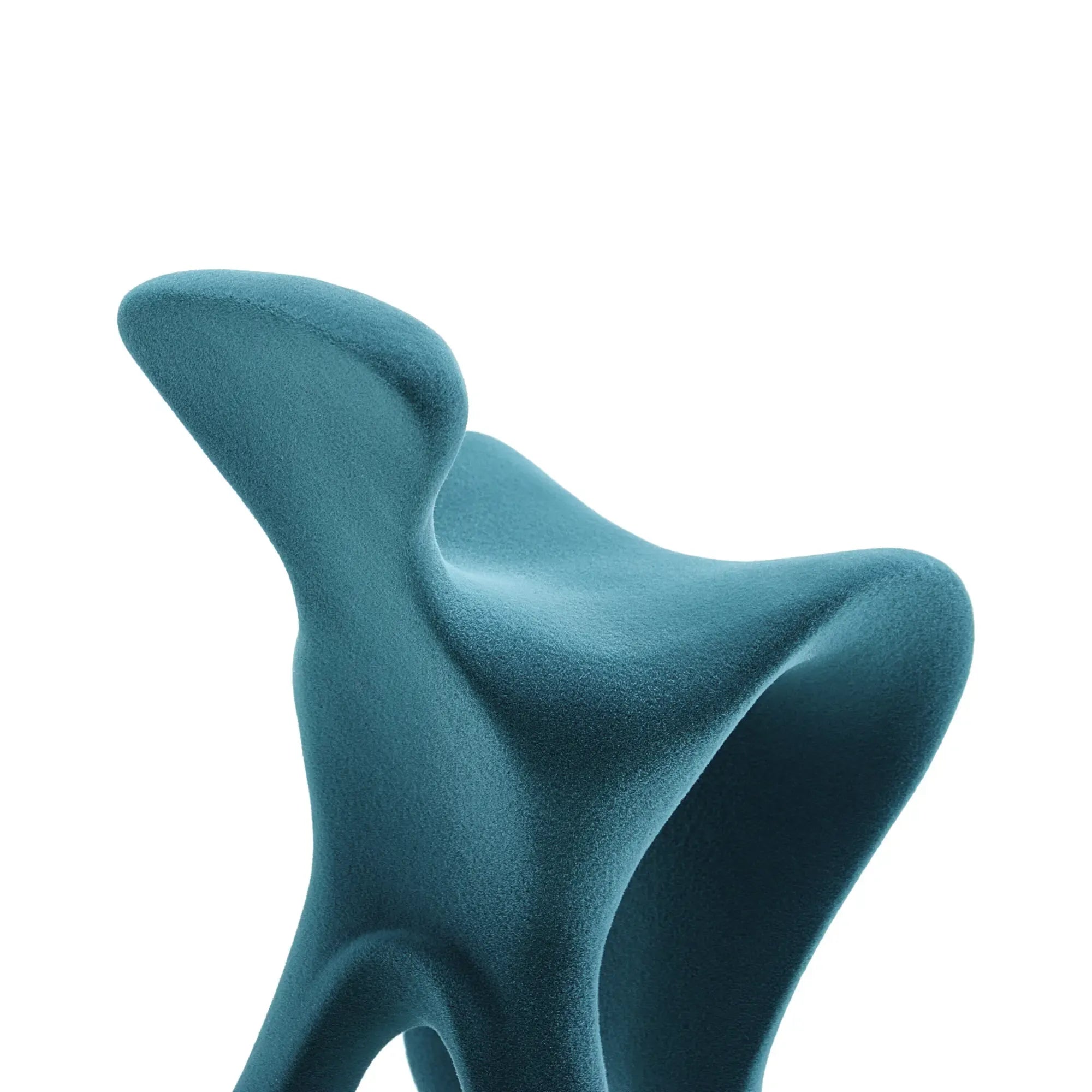 Samtfigur - extravagante Dekoration - Deko- Designobjekt Figur aus Samt Gambe