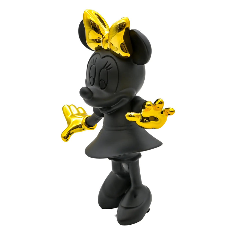 Zeichentrickfigur - Lachende Goldene Minnie Maus Sammlerstück - wel.Minnie Mouse
