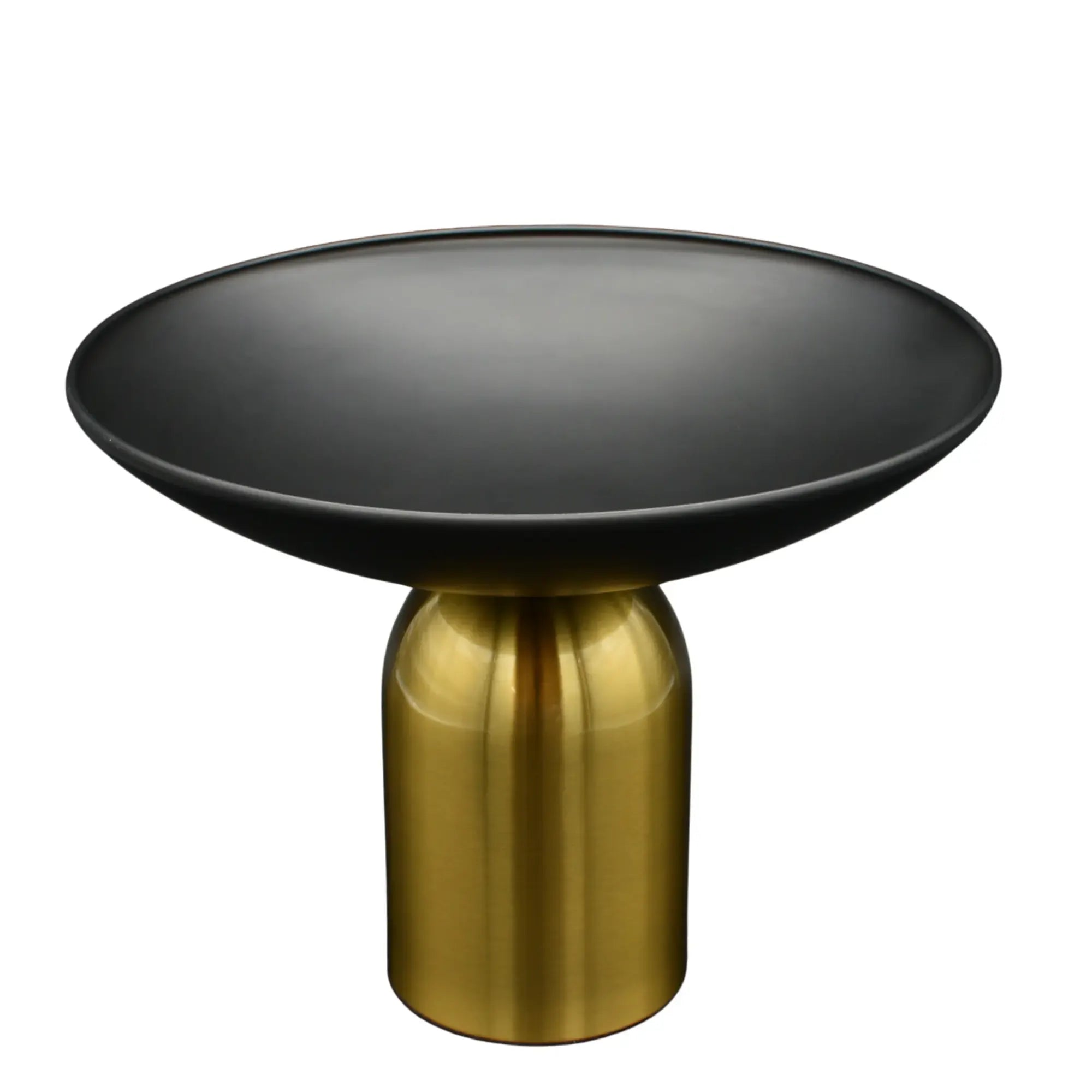 Runde-Schale - auf Goldfuß - Edle Obstschale Metallschale Ares Default Title