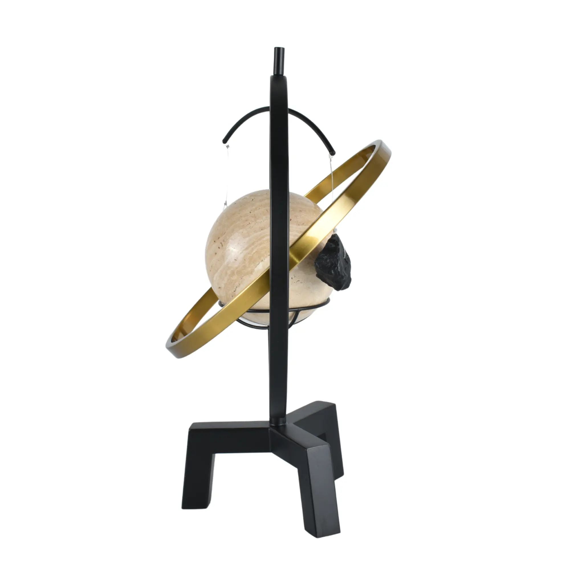 Dekoobjekt - Atmosphere Tisch-Globus - Moderne Abstrakte Dekokugel AstraCosmo schwarz, gold