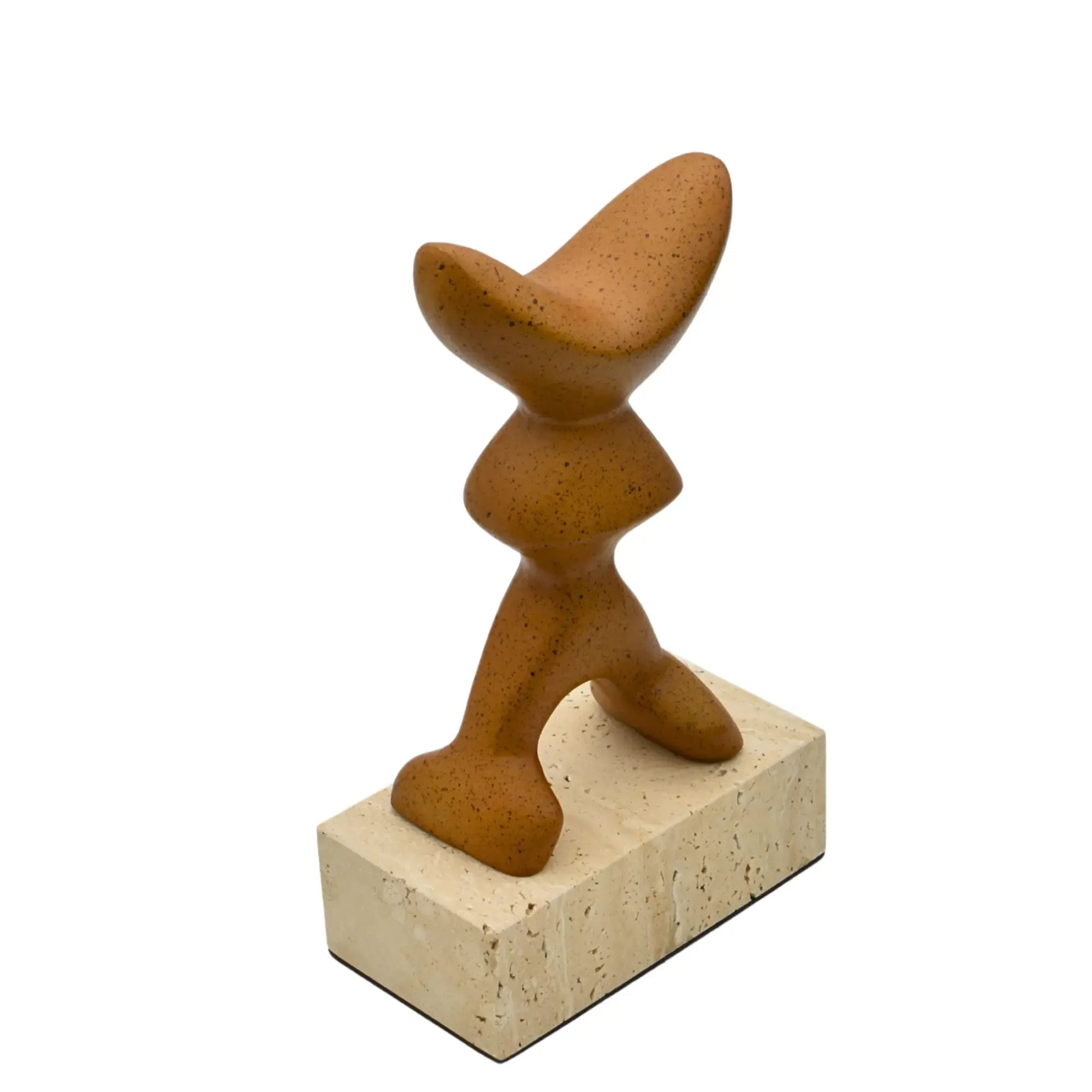 Dekoobjekt - Abstrakte Designskulptur, Metall Kunstobjekt - Skulptur organisch-abstrakte Loft-Form Morphé Terra Default Title