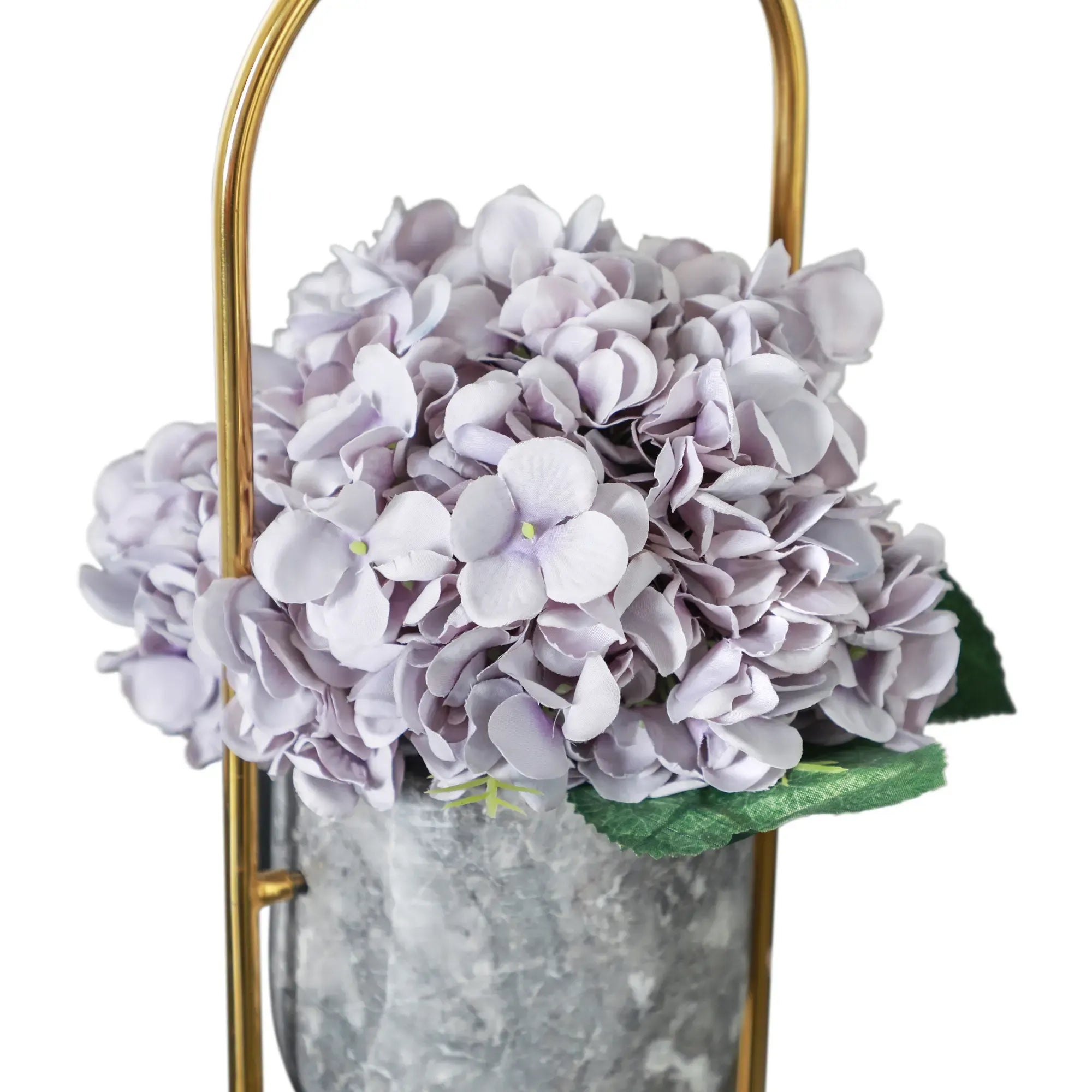 Marmorvase - mit Goldgriff - Standvase mit Fuß LunaireArc