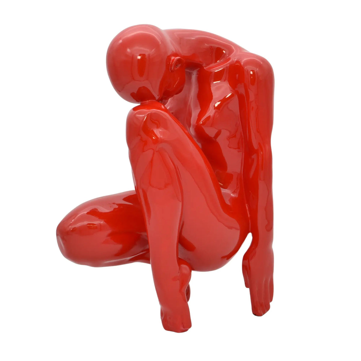 Frauenfigur - Frauenfigur Abstrakte Hochglanz Statue Figura Rubra