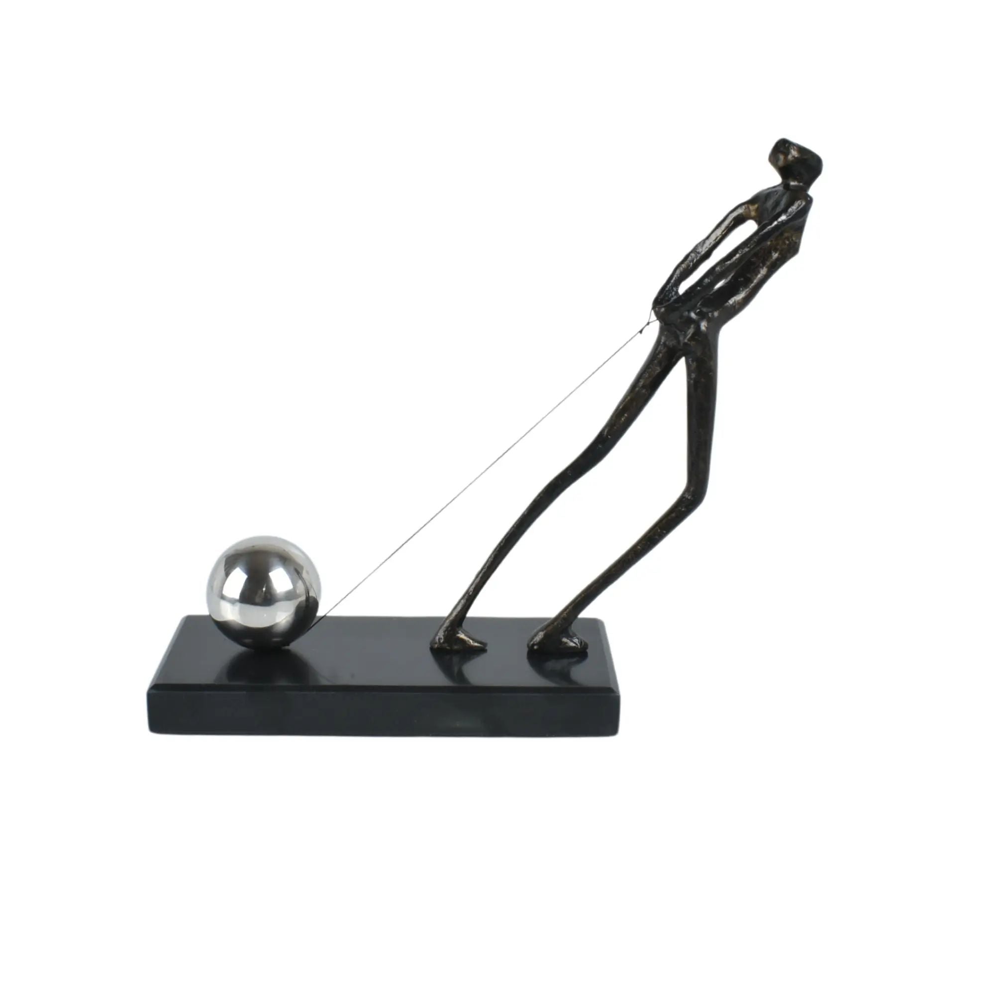 Dekofigur - symbolisch - Moderne Metallfigur Stahl Menschskulptur Persévérance Default Title