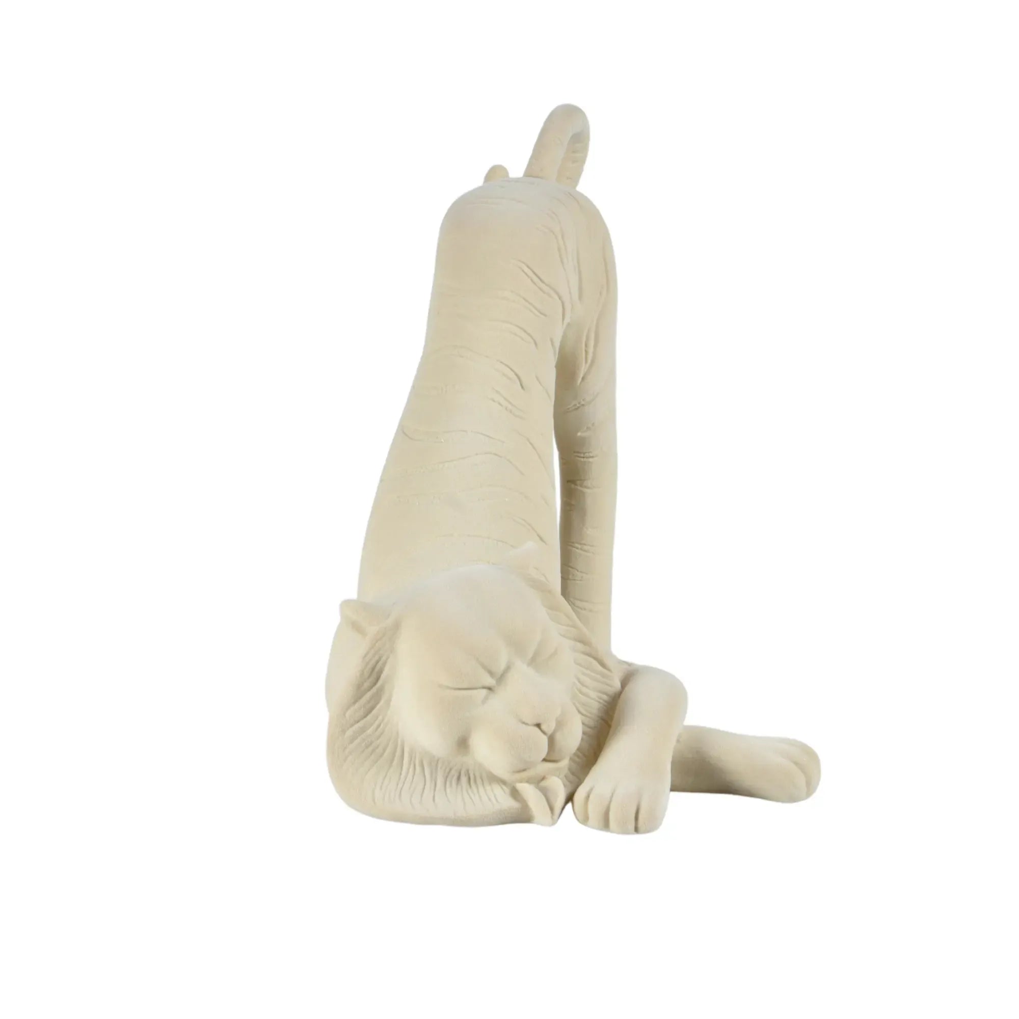 Samtfigur - beflockt - Deko- Designobjekt Figur aus Samt Tiger Sereno