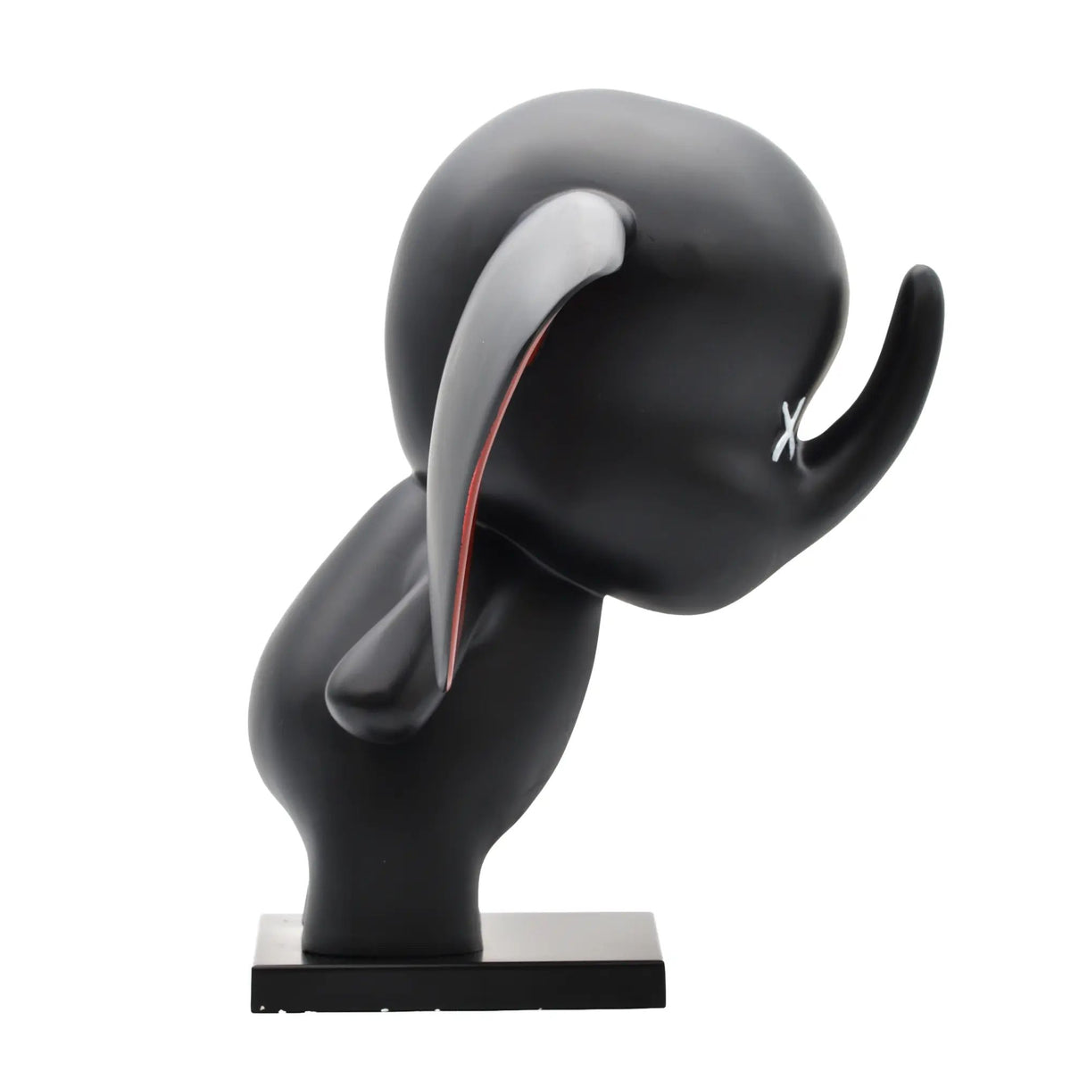 Cartoonfigur - Deko Skulptur Pop‑Art Jumbo Elefant schwarz Abstrakte – Cartoon-Toy – Designdeko Elephas Dumbo