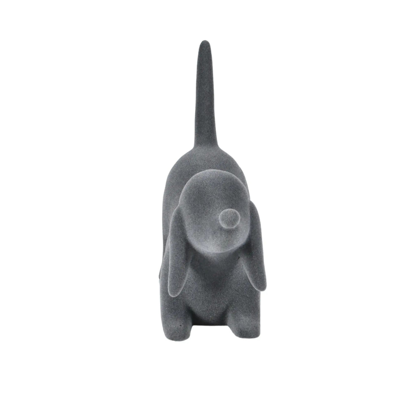 Tierfigur - Skulptur Samtige Hundefigur Canis Velours Élégance