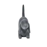 Tierfigur - Skulptur Samtige Hundefigur Canis Velours Élégance