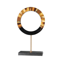 Dekoobjekt-Set - aus 3 Holzringen - Tisch und Regal Holzdekoration Designer Ringe Evidenza