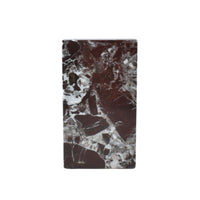 Buchstütze - aus kirschroten Marmor - Buchhalter mit Marmorkugel Naturstein Stütze Rosso