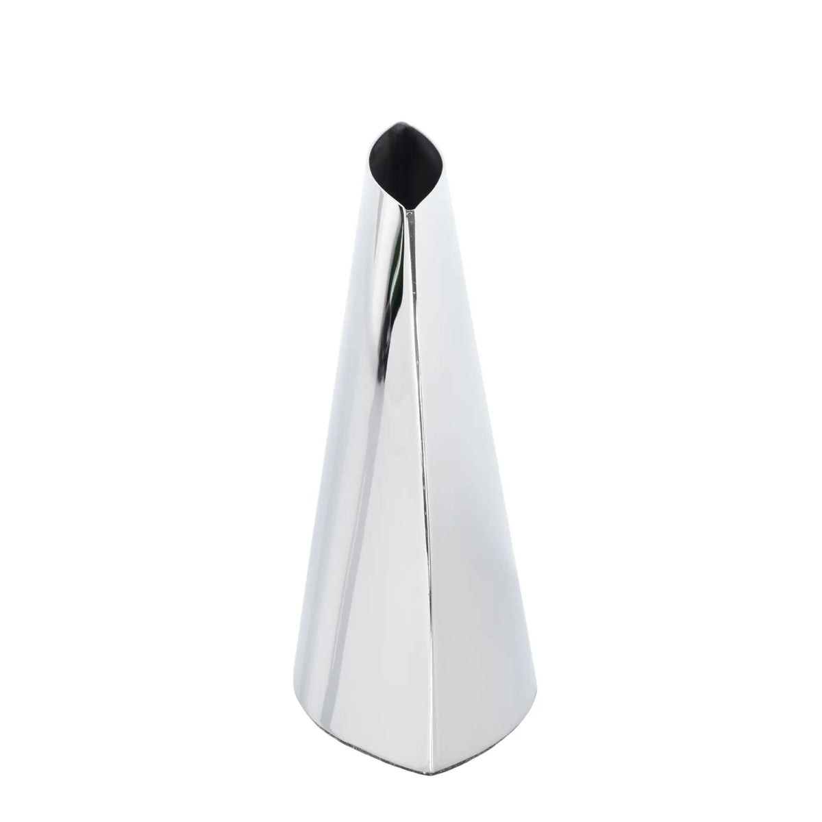 Edelstahlvase - Skulpturale Standvase Forma Argentum