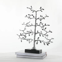 Dekoobjekt - Lebensbaum - Dekobaum auf Marmorgestell Metallbaum Miraculeux