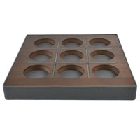 Tischspiel - Tic-Tac-Toe-Spiel - Glasfiguren Drei-Gewinnt-Set Brettspiel Aurora Luxe