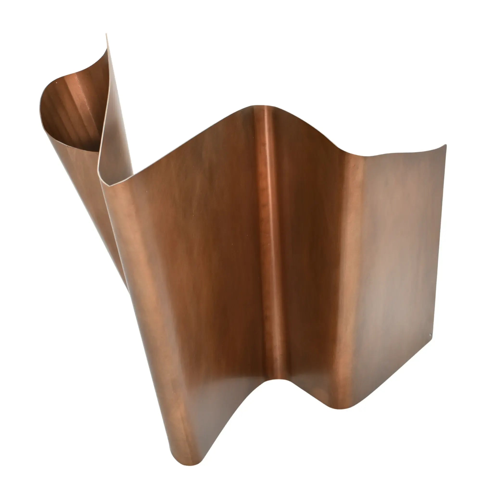 Dekoobjekt - Großformatige Skulptur Wellengeformtes Designobjekt Aera Bronzea Default Title