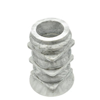 Marmorvase - hohe Steinvase - schwere runde Dekovase Fortaleza Gris