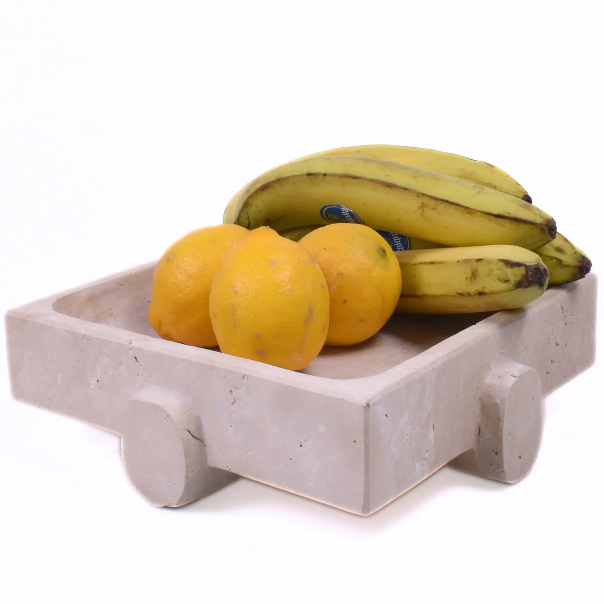 Marmortablett - rechteckig - Travertinschale, Deko-Tablett Empor