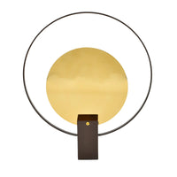 Dekoobjekt - Abstrakte-Runde Dekofigur - Skulptur Minimalistische Ringkomposition Argentum Orbis