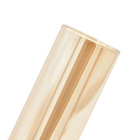 Vase - Reagenzglas Optik mit Leder - Blumengefäß Minimalistische Röhrenform Aurea Cintura