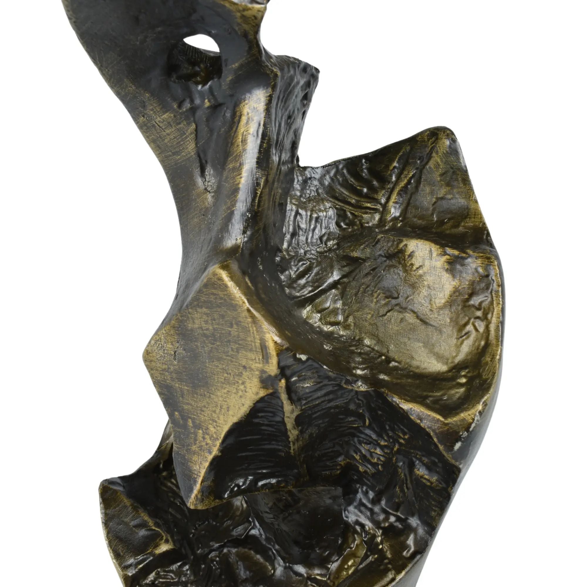 Stahlfigur - Moderne Metallskulptur - Abstraktes Deko-Objekt goldene Skulptur Eclipse Default Title