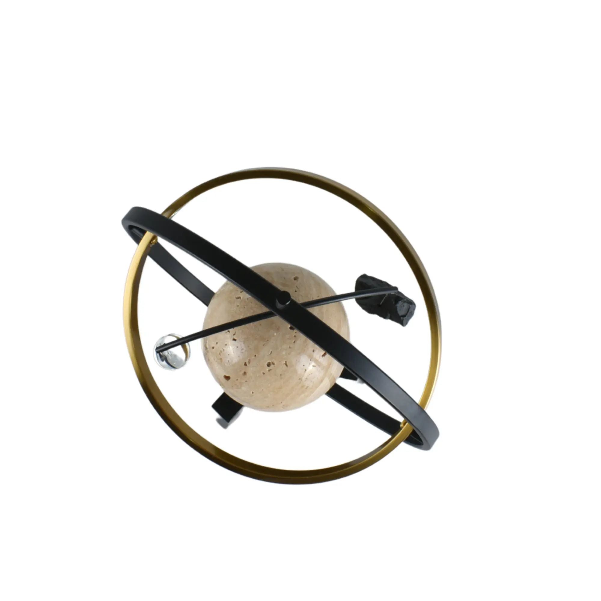 Dekoobjekt - Atmosphere Tisch-Globus - Moderne Abstrakte Dekokugel AstraCosmo schwarz, gold
