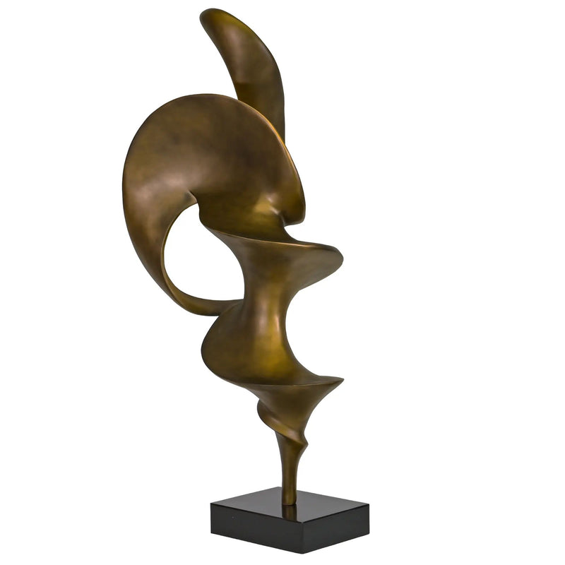 Dekoskulptur - Abstraktes Designer Objekt - Skulptur Moderne Wellen-Spirale Ondula Aeterna