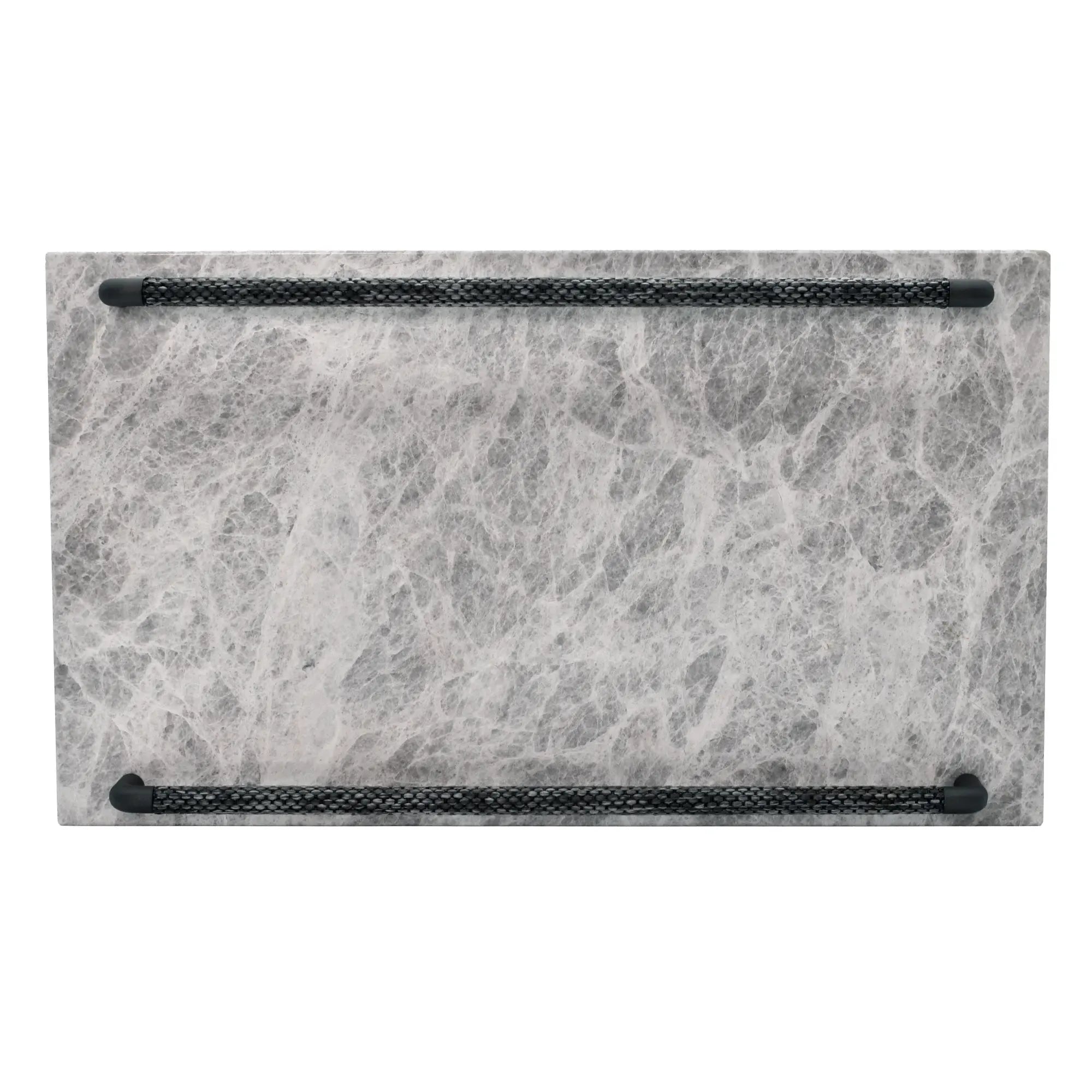 Tablett - Marmor mit Griffleisten - Edles Präsentiertablett – Design Serviertablett Pietra Nan
