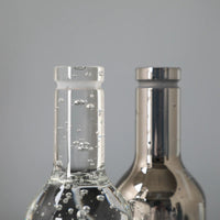 Dekoobjekt - Deko Kristallflasche - Skulpturale Kristallflasche Ampulla Aeria