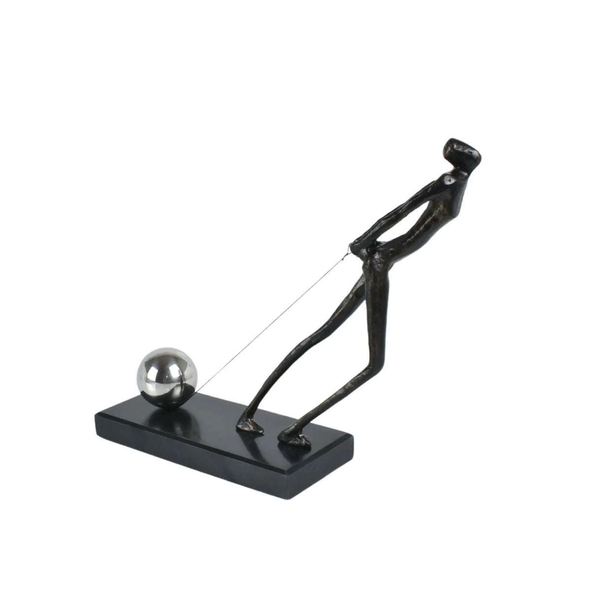 Dekofigur - symbolisch - Moderne Metallfigur Stahl Menschskulptur Persévérance