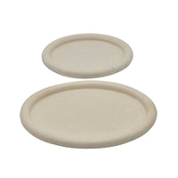 Tablett - Serviertablett Puristisch – Dekoteller im Doppel-Set – Ablage-Schale Alba Duo