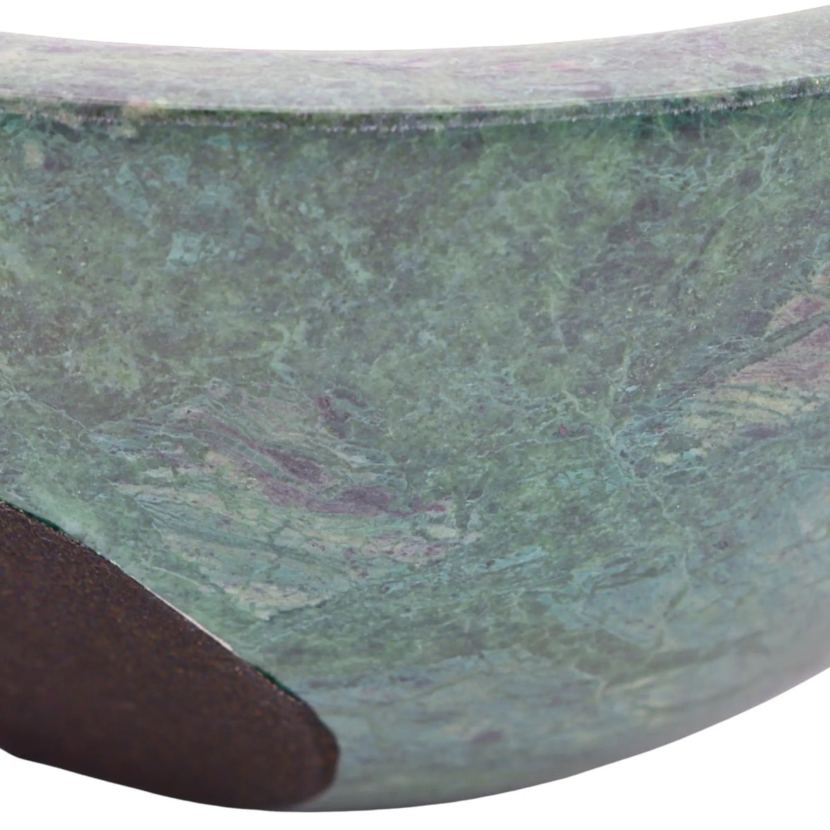 Marmorschale - rund 24cm - Kleine Rundschale edle Obstschale Verdant Arc