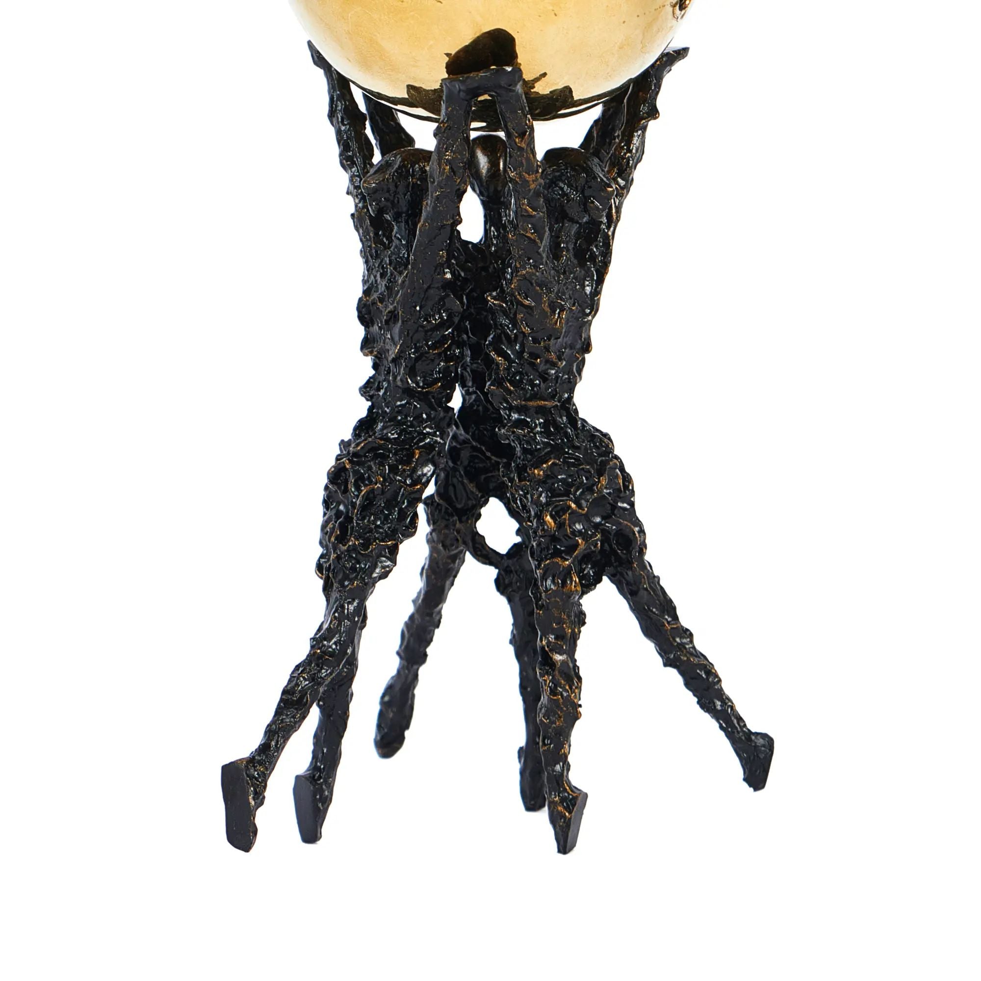 Dekofigur - mit Goldkugel - Metallskulptur Symbolfigur Teatro Default Title