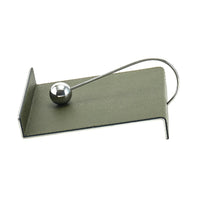 Serviettenhalter - Kunstleder Serviettenablage – Grün mit Edelstahl Kugelhalter – Design-Küchenaccessoire Equilibre