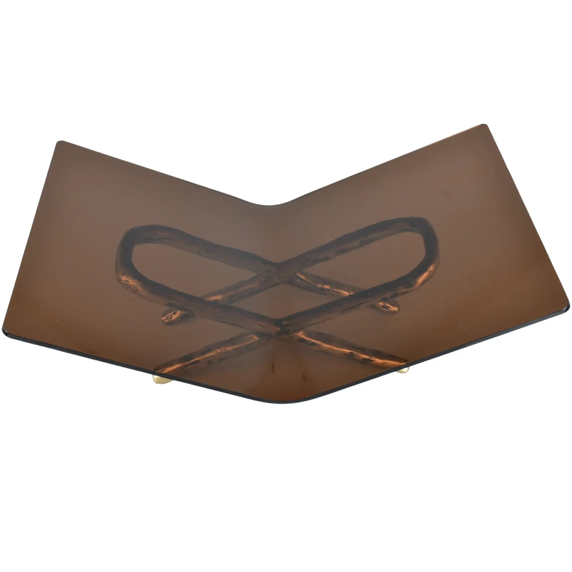 Buchständer - Freistehend - Designer Buchablage Settantenne Braun