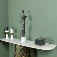 Dekoskulptur - Stahl-Skulptur - Moderne Statue elegante Damenfigur Figura Eleganza