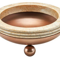 Runde-Schale - auf Kugelfüßen - Deko-und Obstschale Romano