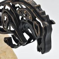 Tierfigur - Skulptur Industrielle Pferdeform Equus Impetus