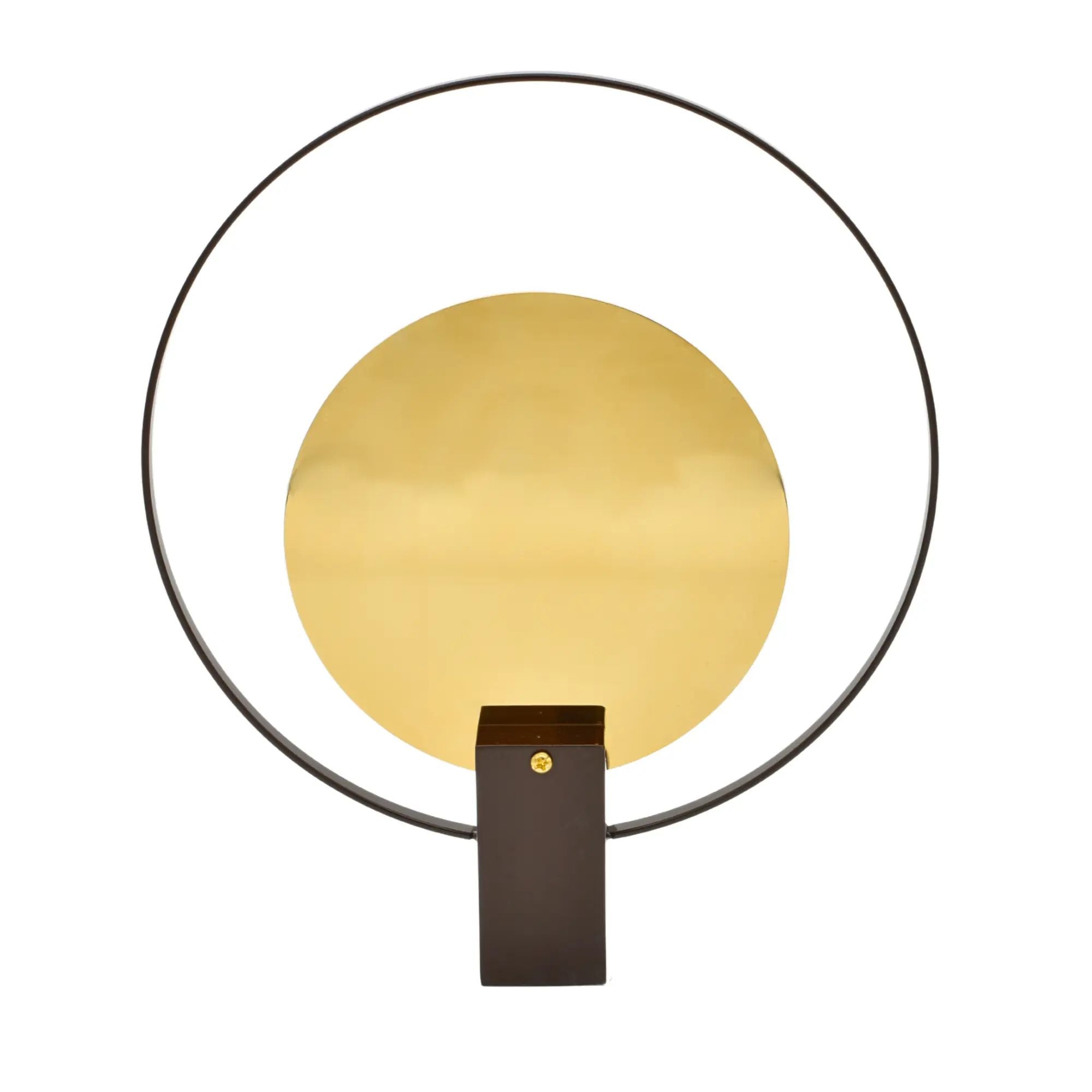 Dekoobjekt - Abstrakte-Runde Dekofigur - Skulptur Minimalistische Ringkomposition Argentum Orbis Default Title