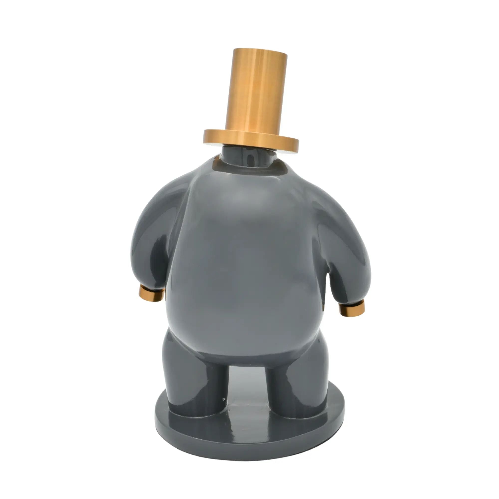 Dekofigur - Designer Pop-Art Skulptur - Skulptur Verspieltes Pop-Design Orbis Aurum Grau