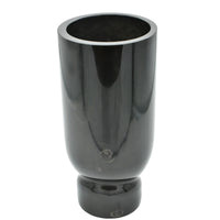 Marmorvase - mit verdrehtem Fuß - Schlichte elegante schwere Designer Marmor Tischvase Élan Noir