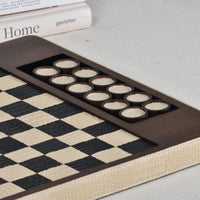 Damespiel - Checkers Brettspiel - Exklusives Strategiespiel Elegance Checkers Damespiel