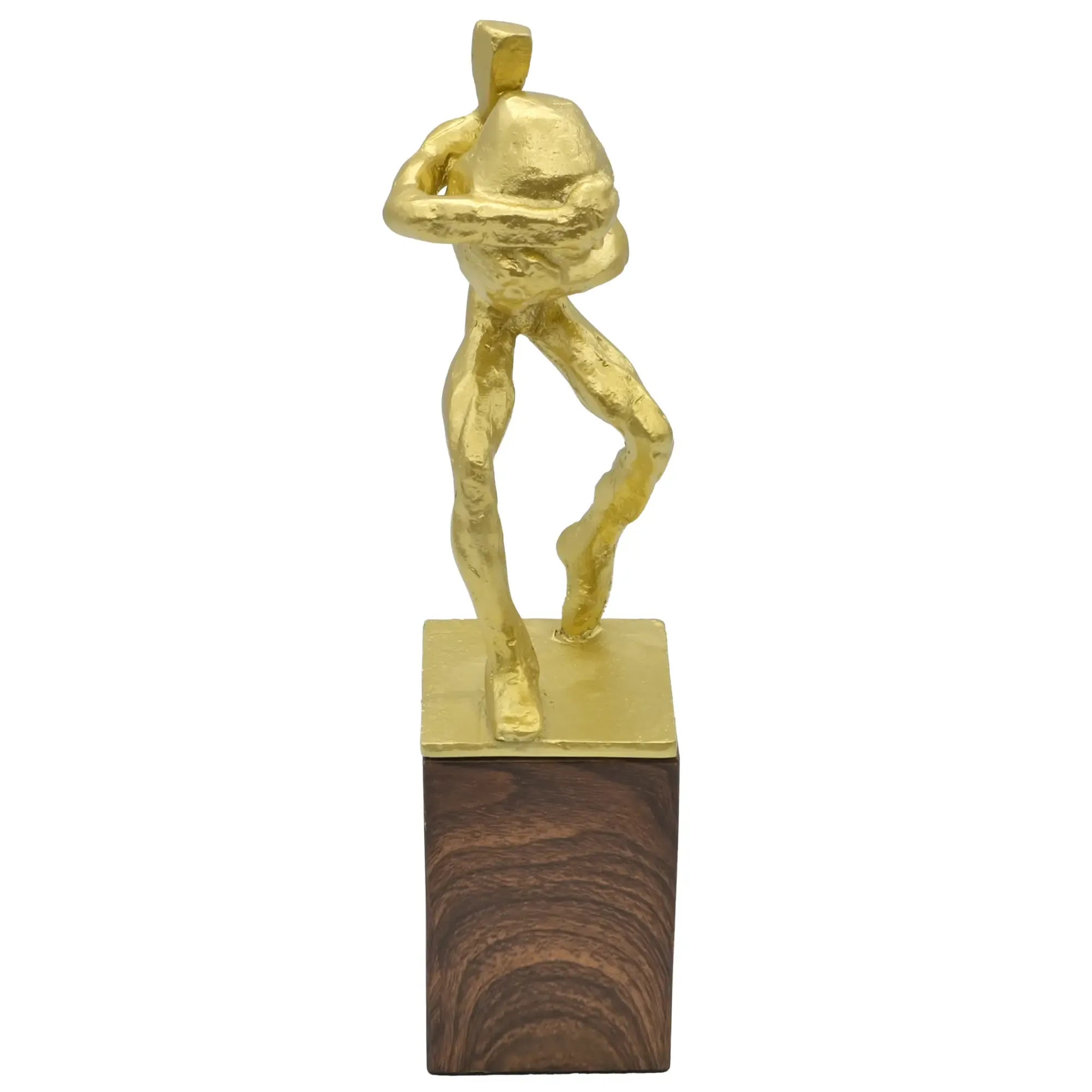 Dekofigur - Skulptur Ausdrucksstarke Tischfigur Fortitudo d’Or Gold