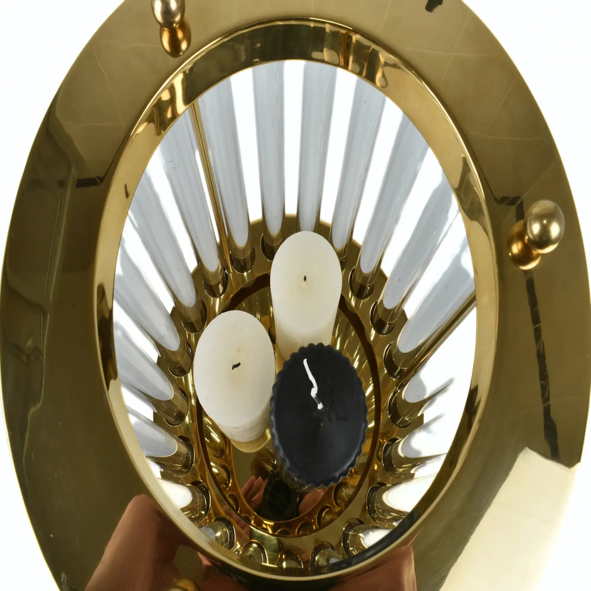 Kerzenständer - mit Glas - Design Kerzenhalter für Innen und Außen LuminousAura