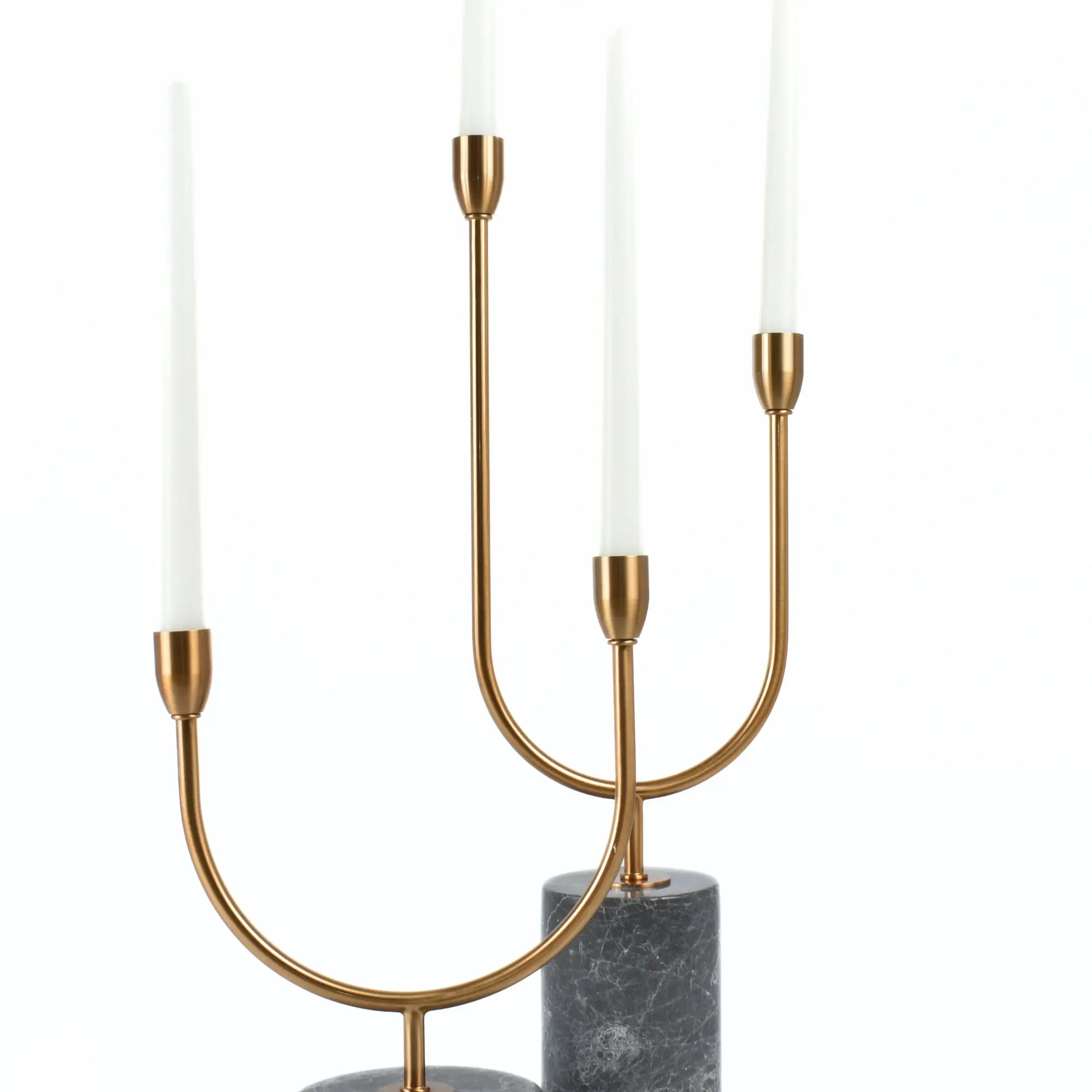 Kerzenständer - U-Form Stabkerzen - Zweiflammiger Kerzenleuchter EternalDuo Groß